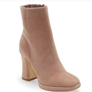 Sam Edelman Jaye Cashmere Suede Platform Boots Size 11 NWB
